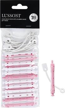 Tools for Beauty T4B LUSSONI Curlers with Rubber Band for Waves and Perm Treatment, Curly and Elastic Hair, Easy to U