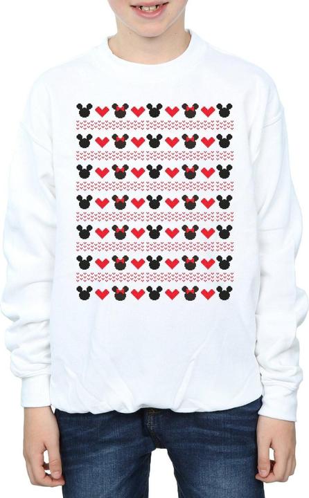 Produktbild Disney Mickey And Minnie Christmas Hearts Sweatshirt Jungen (152, 158)