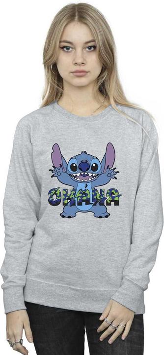 Immagine prodotto Disney Lilo And Stitch Ohana Blue Glitch Felpa Donna (XXL)