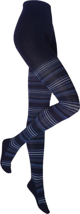 Actual product image Levee Pure Nature striped tights, colour 700 navy, size 48-50 (48 - 50)