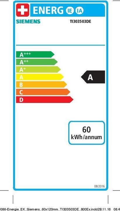 Label énergétique Siemens EQ6 plus extraClasse TE657F03DE