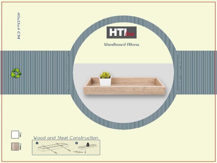 Produktbild HTI-Line Wandboard (40 x 15 x 4 cm)