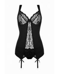 Immagine prodotto Christine Le Duc Set di 2 pezzi con top a reggicalze Marzia - nero (XL)