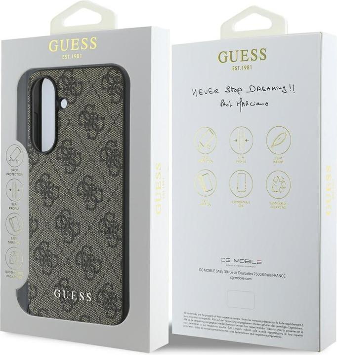Actual product image Guess 4G Charms Case für A366B Samsung Galaxy A36 5G - brown (Samsung Galaxy A36)