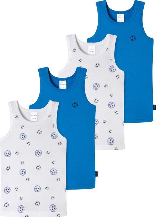 Produktbild Schiesser 4er Pack Kids Boys Feinripp Organic Cotton Unterhemd (140)