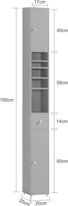 Immagine prodotto SoBuy Colonna bagno (20 x 20 x 180 cm)