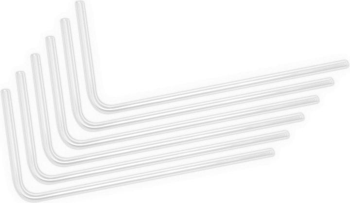 EKWB EK-Loop Hard Tube 12/10mm acrilico, piegato a 90 gradi - 80cm, 6 pezzi (0.80 m, Materiale sintetico)