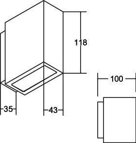 Produktbild Brumberg LED-Wandleuchte (650 lm)