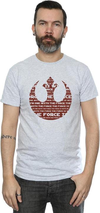 Produktbild Star Wars Rogue One I'm One With The Force Alliance Emblem Red TShirt (XL)