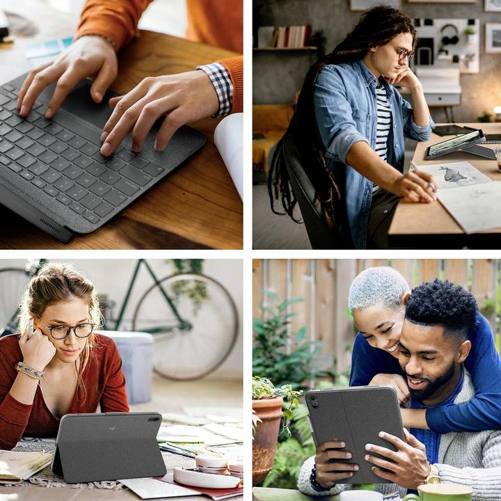 Produktbild Logitech Combo Touch (DE, iPad 2022 (10. Gen))