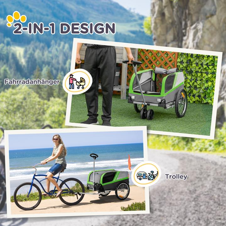 Actual product image PawHut Dog Trailer 2 in 1 Trolley