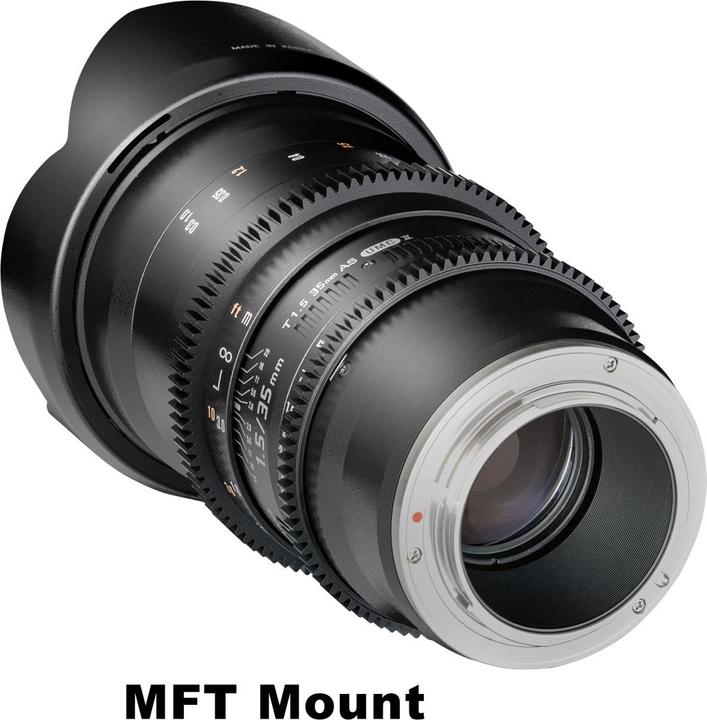 Image du produit Samyang 35mm T1.5 VDSLR II MFT (Micro Four Thirds, Plein format, APS-C / DX)