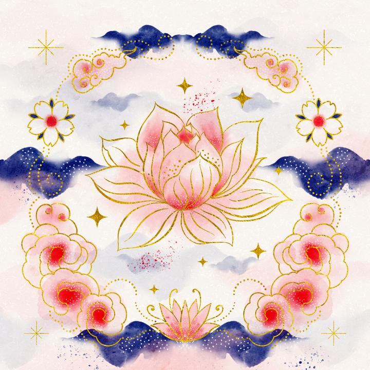 Produktbild Reiki – Die Kraft im Hier und Jetzt: 32 Achtsamkeitskarten mit Goldfolie und Goldschnitt (Deutsch, Eva Murges, 2024)