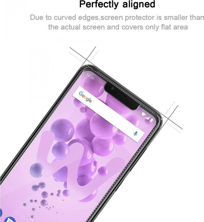 Actual product image Screenguard Wiko View 2 Go Protective Glass Film Case Friendly Design (1 Piece, Wiko View 2 Go)