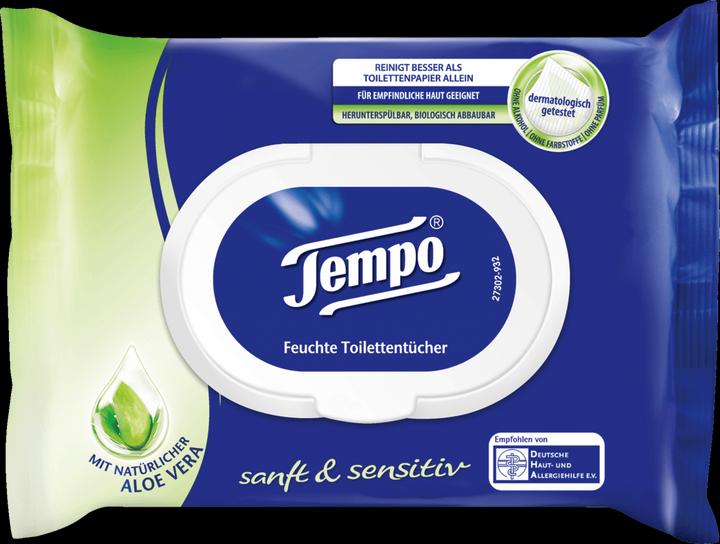 Actual product image Tempo Wet wipes soft&sensitive Aloe Vera (42 Piece)