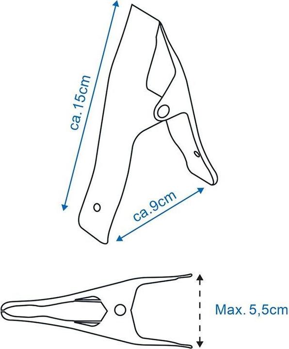 Image du produit ProPlus Serre-joints métalliques Set de 2 pièces