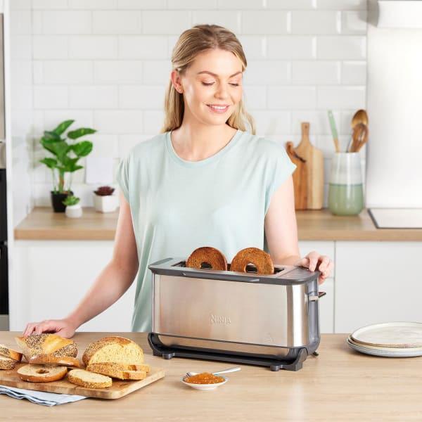 Image du produit Ninja 3-in-1 Multifunctionele Toaster, Grillplaat en Panini Maker - 7 Roosterstanden - RVS - ST202EU
