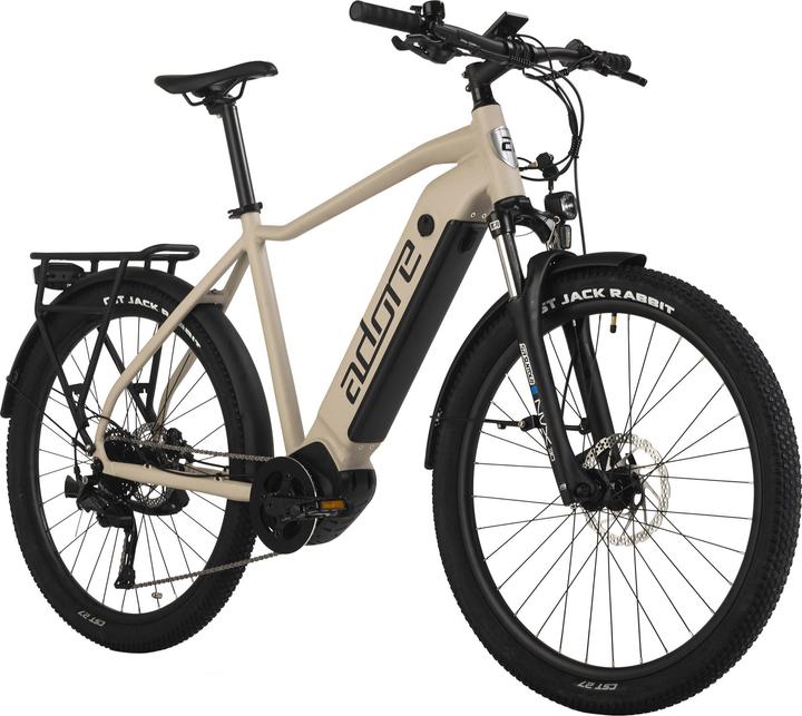 Actual product image Adore E-SUV 27.5" aluminium trekking bike STX-600 mid-motor 60NM / 15Ah Desert Sand matt (53 cm)