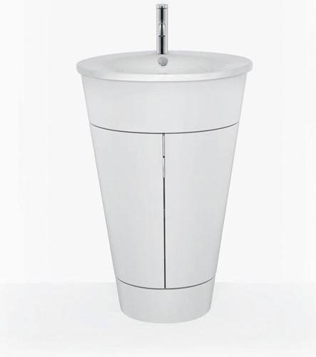 Image du produit Duravit lavabo pour meuble STARCK 1 m ÜL HLB d= 580mm 1 trou de robinet blanc (580 mm, 580 mm)