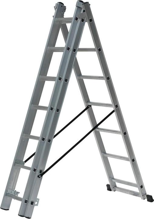 Actual product image Awtools AW DRABINA ALUMINIOWA 3x9 STOPNI 150KG (115 cm)