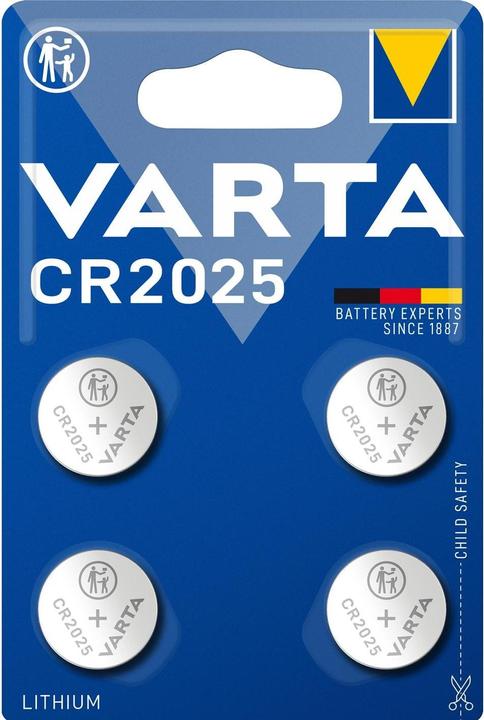 Produktbild Varta CR2025 (4 Stk., CR2025, 160 mAh)