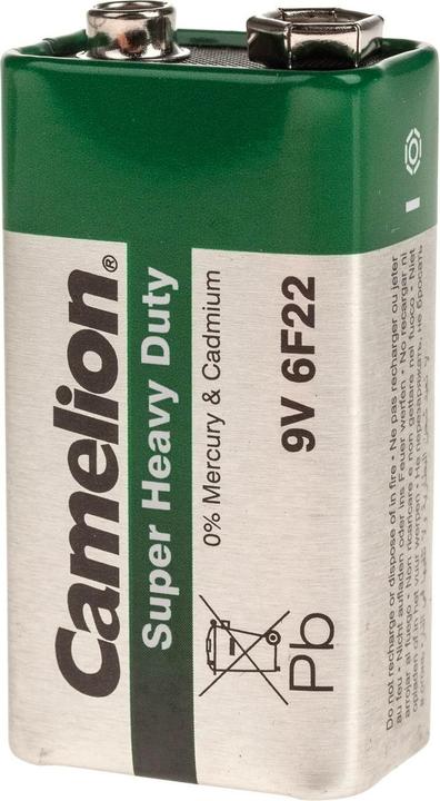 Actual product image Camelion 9V BlockZinc Carbon (1 pcs., 9V Block, 400 mAh)