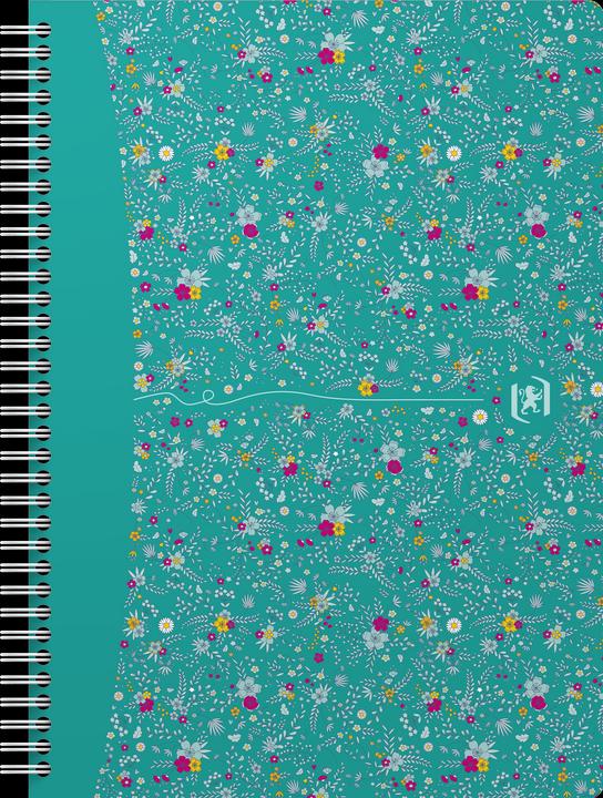 Actual product image Oxford FORME FLORAL - spiral book (B5, Checked, Hardcover)