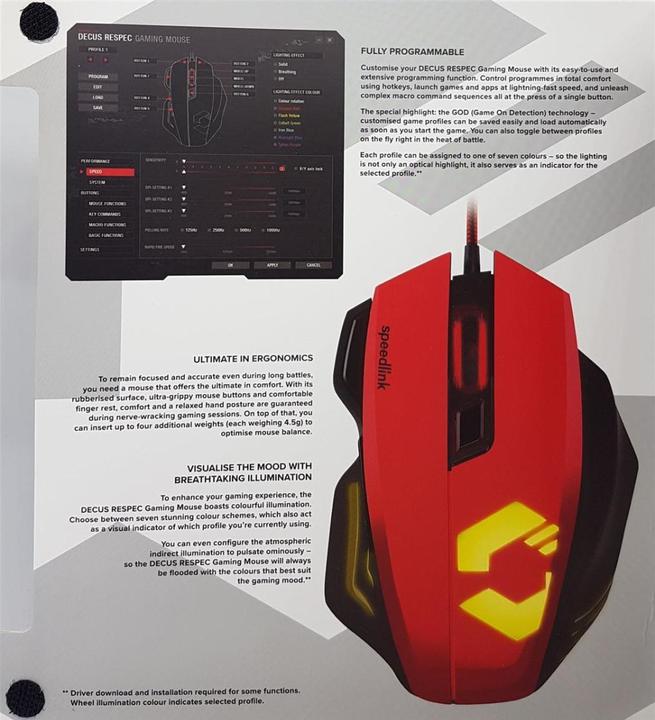 Produktbild Speedlink Decus Respec (Kabelgebunden)