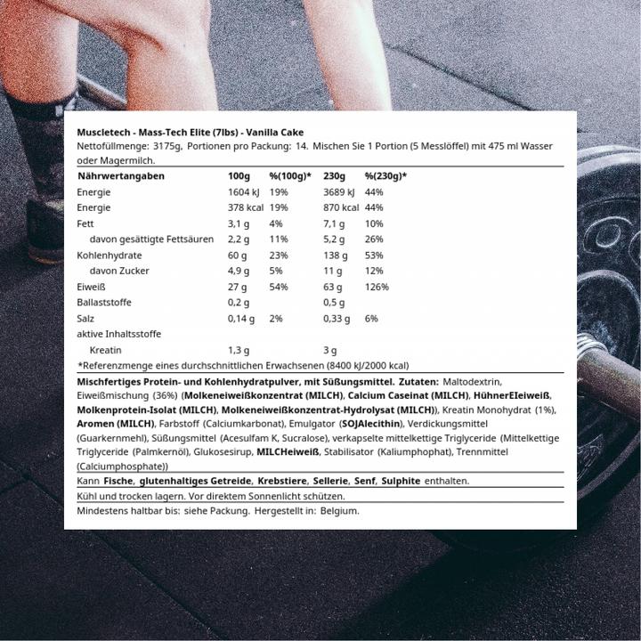 Actual product image Muscle Tech Mass Tech (Vanilla, 1 pcs., 3200 g)