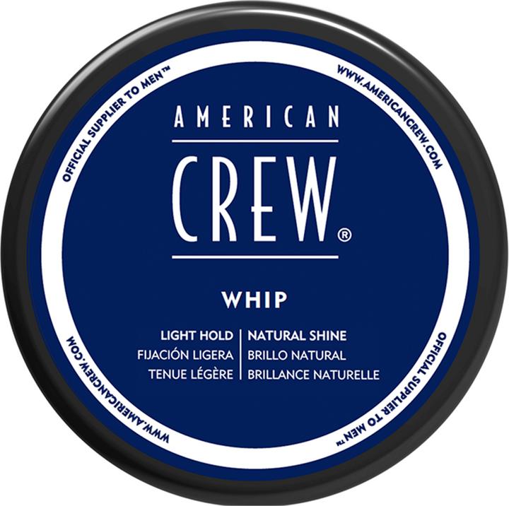 Image du produit American Crew Crème coiffante pour hommes Whip Light Hold Natural Shine 3 Oz (Crème capillaire, 85 ml)