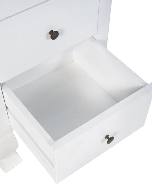 Produktbild Swisshandel24 Kommode Kora, natura/weiss (45 x 41 x 111 cm)