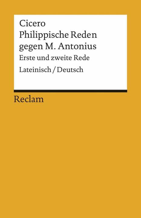 Actual product image Philippische Reden gegen M. Antonius (German, Cicero, 1998)