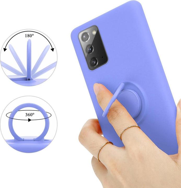 Produktbild Cadorabo TPU Liquid Ring Silicone Case Hülle (Samsung Galaxy Note 20)