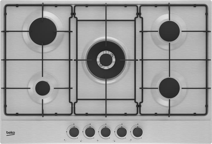 Image du produit Beko HIAW75223SXE Hob Stainless steel Built-in 75 cm Gas 5 Cooker(s)