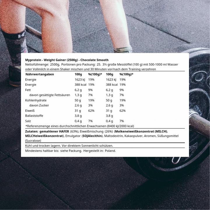 Produktbild MyProtein Weight Gainer Blend (Schokolade, 1 Stk., 2500 g)