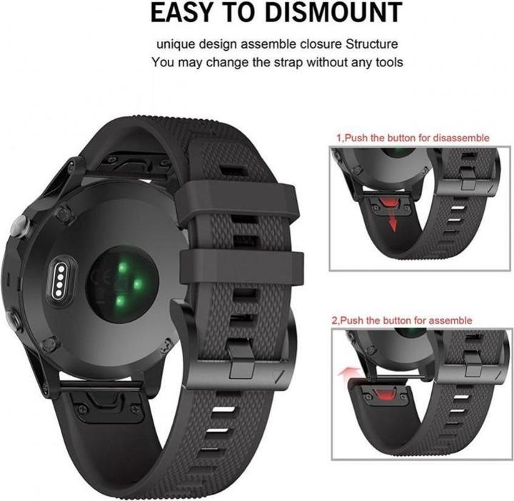 Immagine prodotto Garmin Cinturino Fenix (26 mm, Materiale sintetico, Garmin Fenix 3, Garmin Fenix 5X, Garmin Fenix 3 HR)