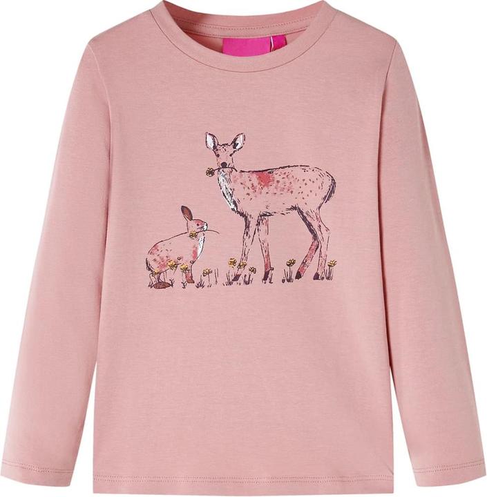 Produktbild VidaXL Kinder-Langarmshirt Rosa 128,Material: 95 % Baumwolle. 5 (128)