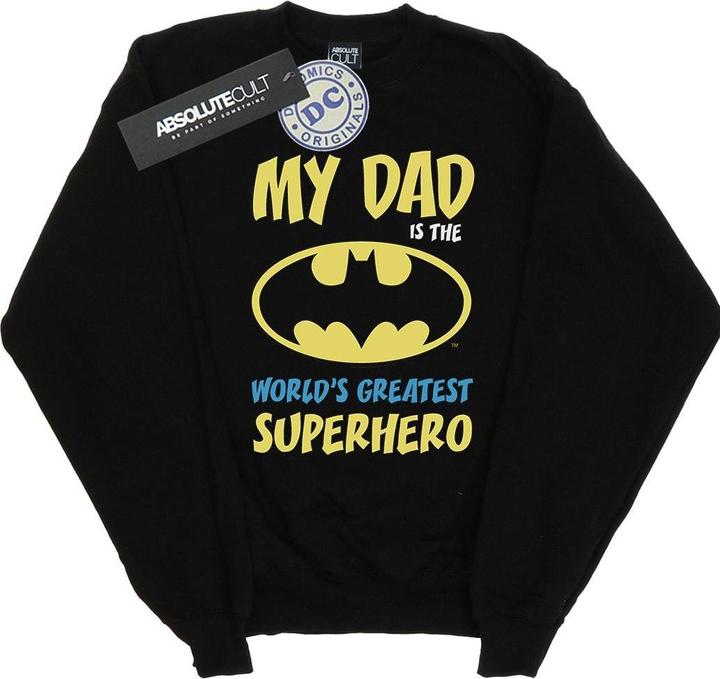 Actual product image Boys Batman World's Greatest Superhero Sweatshirt (104)