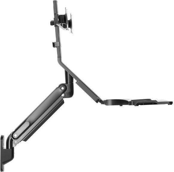 Produktbild Maclean Wandhalterung für zwei Monitore und Tastatur, Gasfeder mit Computerhalterung, für Monitore 17"27" (Wand, 27")