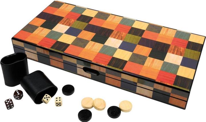Actual product image Philos Backgammon Fourni large magnetic lock (German, French, Italian, English)