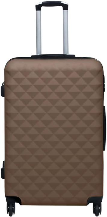Image du produit VidaXL Trolley à coque dure, marron (Bagage à main (jusqu'à 50l), L (90 - 115l))