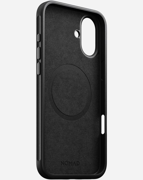Actual product image Nomad Modern Leather Case iPhone 16 Plus Black (Apple iPhone 16 Plus)