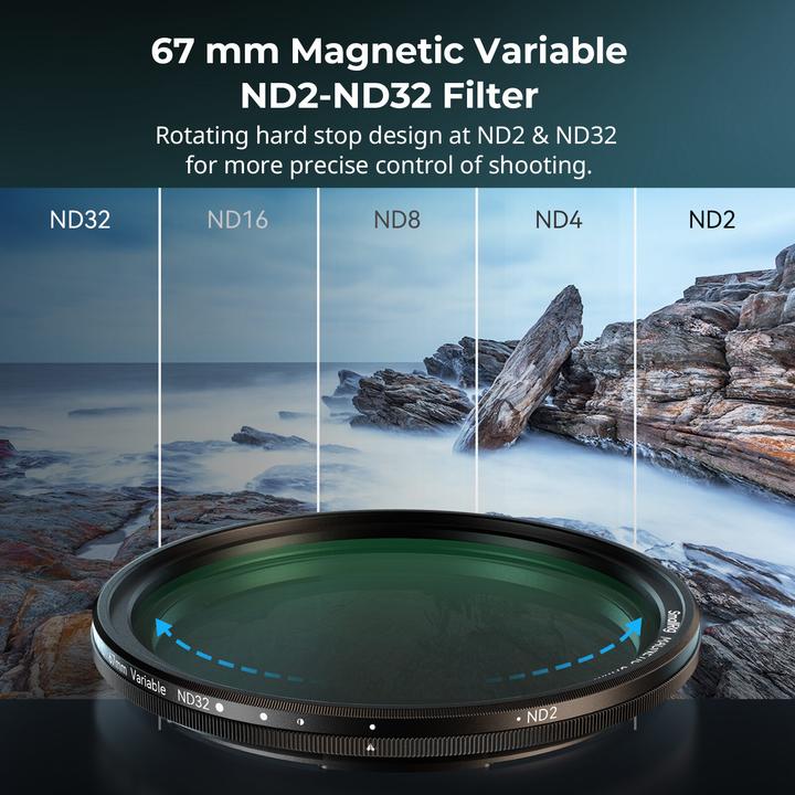 Actual product image SmallRig 5-in-1 Attachable Filter Kit (67 mm, Black Mist Filter)
