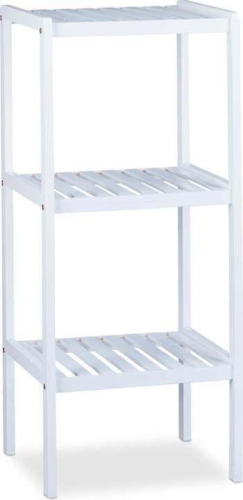 Image du produit Relaxdays Étagère de salle de bain en bambou (34.5 x 33 x 80 cm)