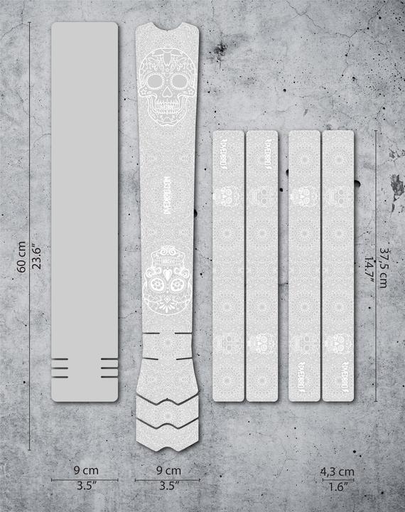 Dyedbro Kit di protezione della cornice - Día de Muertos - Bianco lucido