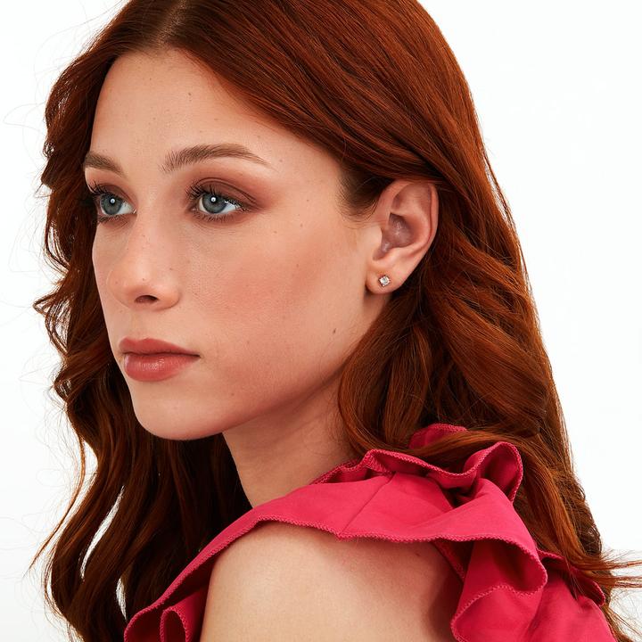 Produktbild La Petite Story Gold-plated earrings with clear zircons Silver LPS01AWV13 (925er Silber)