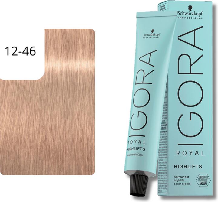 Actual product image Schwarzkopf Professional Igora Royal Highlifts Hair Color (12-46 special blonde beige chocolate)