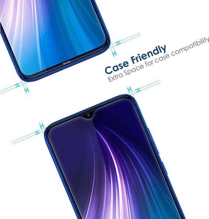 Immagine prodotto Screenguard Xiaomi Redmi Note 8 Pellicola di vetro protettiva a schermo intero 2.5D 9H (1 Pezzo/i, Xiaomi Redmi Nota 8)