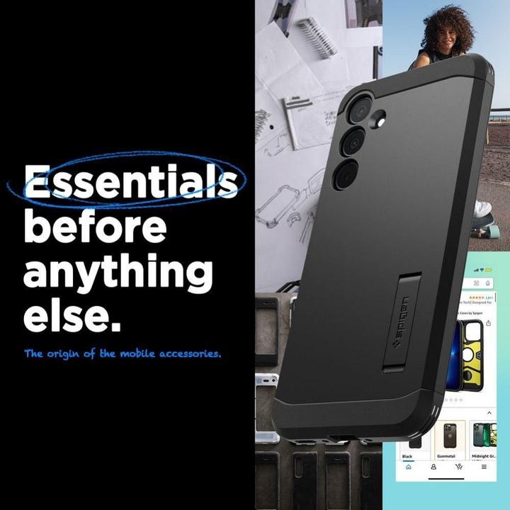 Produktbild Spigen Tough Armor Sam A35 5G czarny/black ACS07517 (Samsung Galaxy A35)