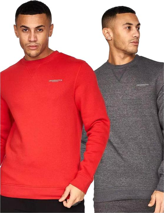 Produktbild Crosshatch Traymax Sweatshirt Rundhalsausschnitt (2erPack) (XXL)